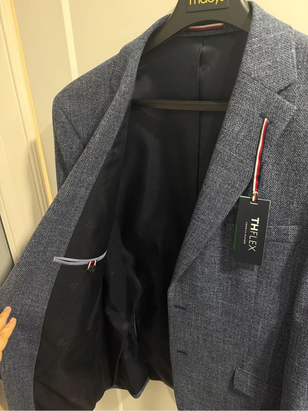 THE FLEXX Men's Textured Navy Sport Coat